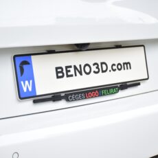 Rendszámtábla tartó - feliratozható - keret nélküli